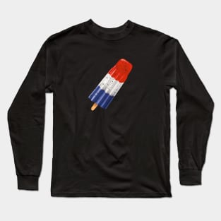 Colored Popsicle (Distressed texture) Long Sleeve T-Shirt